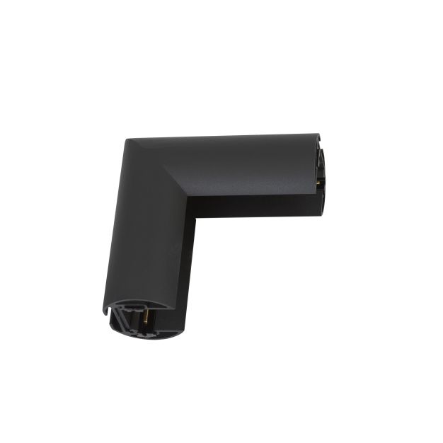 Nova Luce V-Connector - connecteur d'angle pour profilé magnétique de surface ou suspendu - 10,5 x 4,4 x 3,9 cm - noir sable