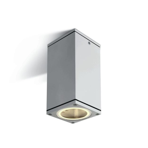 ONE Light GU10 Dark Light Outdoor - plafonnier d'extérieur - 6,2 x 6,2 x 13,5 cm - IP54 - blanc