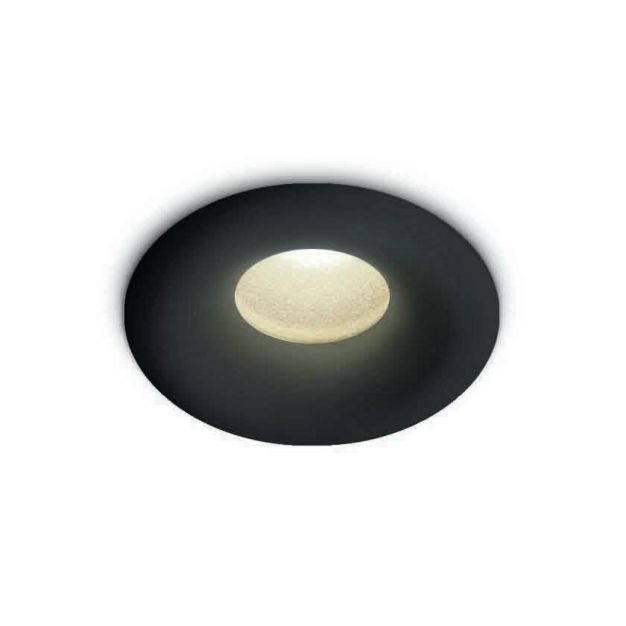 ONE Light - spot à encastrer - Ø 16 mm, Ø 12 mm à encastrer - 1W LED incl. - IP44 - noir