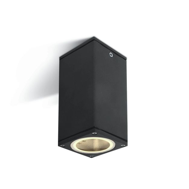 ONE Light GU10 Dark Light Outdoor - plafonnier d'extérieur - 6,2 x 6,2 x 13,5 cm - IP54 - anthracite