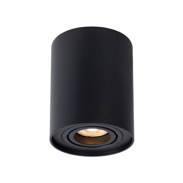 Lucide Tube - spot de plafond - Ø 9 x 12 cm - noir