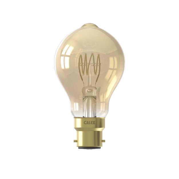 Calex Ampoule LED - Ø 6 x 10,8 cm - B22 - 4,3W - dimmable - 2100K - ambre