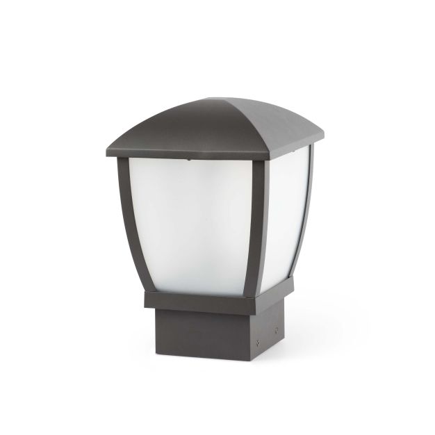 Faro Wilma - lampe socle - 22,5 x 22,5 x 34 cm - IP44 - gris foncé