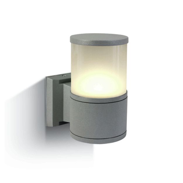 ONE Light E27 Tube Lights - applique murale extérieure - 10,7 x 21 cm - IP54 - gris