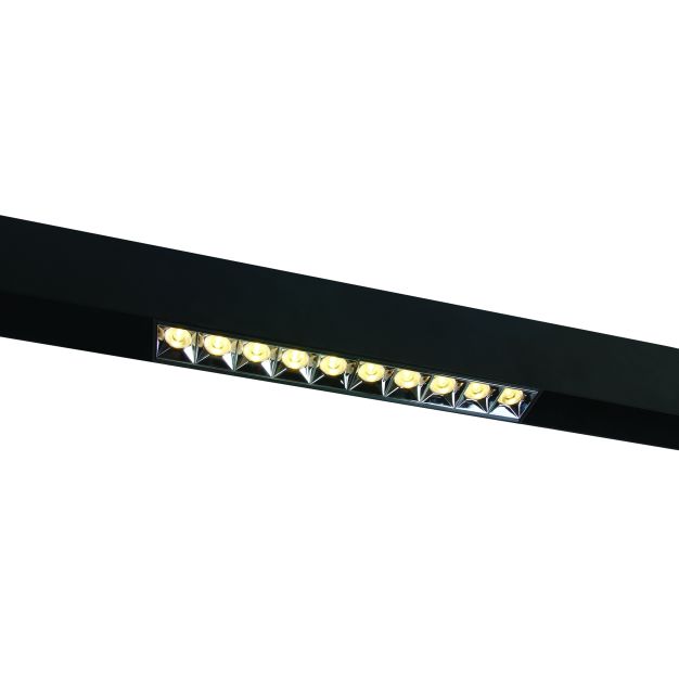 ONE Light système de rail magnétique - Luminaires linéaires - 27 x 3,7 x 4,7 cm - 22W DALI dimmable LED incl. - noir