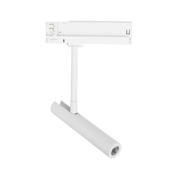 Nova Luce Wang - Spot sur rail triphasé - 16 x 3 x 29 cm - 12W LED incl. - blanc sable