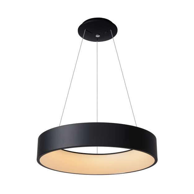 Lucide Talowe LED - lampe suspendue - Ø 60 x 117 cm - 39W LED dimmable incl - noir