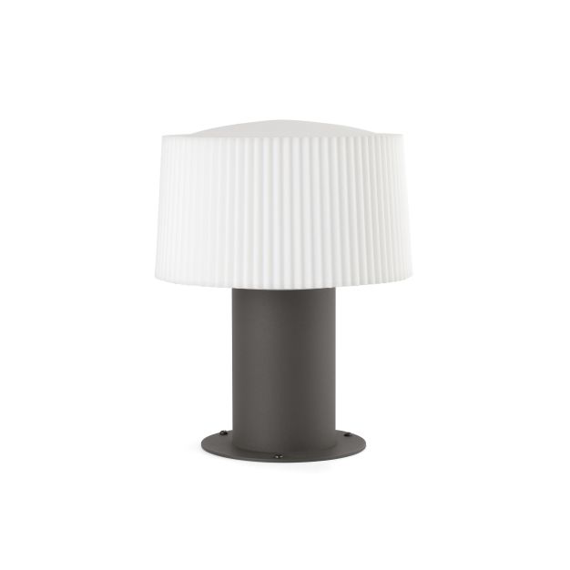 Faro Muffin - lampe de jardin - Ø 20 x 25,9 cm - IP44 - gris foncé