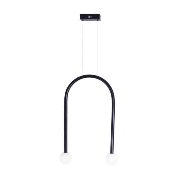 Maxlight Enigma - lampe suspendue - 40 x 180 cm - 2 x 2W LED incl. - noir