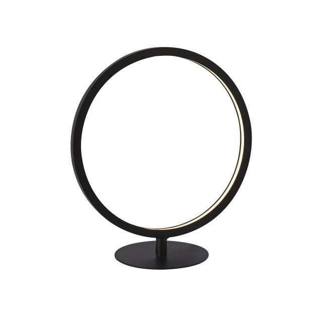 Searchlight Cirque - lampe de table - 30 x 15 x 33 cm - 12W LED dimmable incl - noir et blanc mat