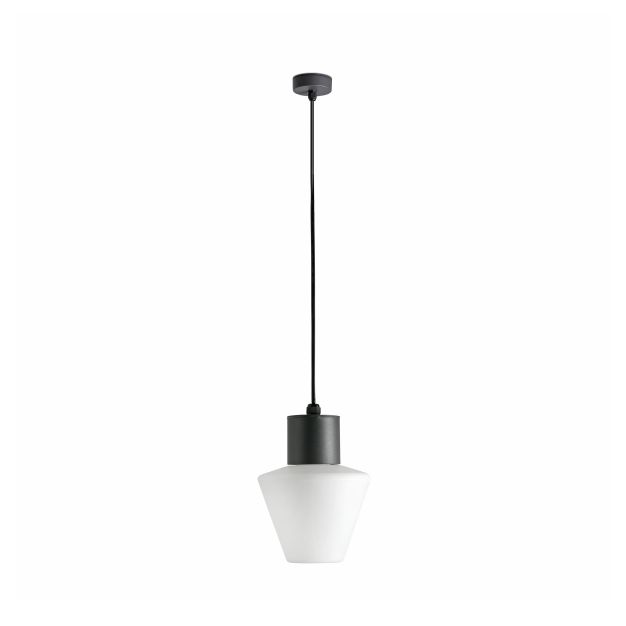 Faro Mistu - lampe suspendue - Ø 20 x 157,5 cm - IP44 - gris foncé