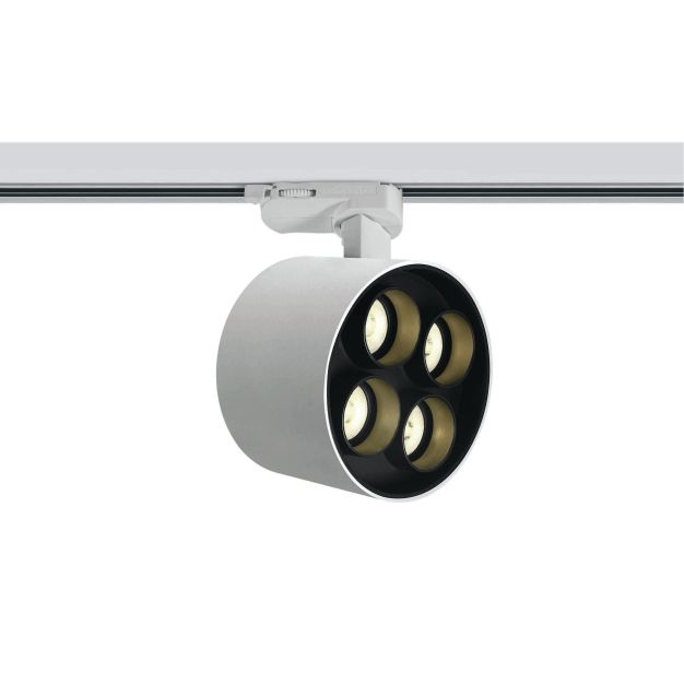 ONE Light Dark Light Tubes - spot sur rail - système de rail triphasé - Ø 13,5 x 7,7 cm - 24W LED incl. - blanc