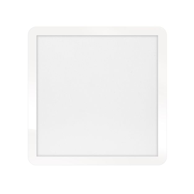 ETH Anne Square - plafonnier - 40 x 40 x 2,7 cm - 3 niveaux de gradation - 24W LED incl. - IP44 - blanc