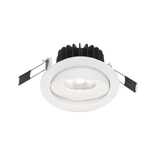 Nova Luce Lazio - spot encastrable - Ø 92 mm, Ø 82 mm encastrable - IP54 - blanc