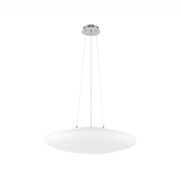 Nova Luce Pressione - lampe suspendue - Ø 50 x 110 cm - opale