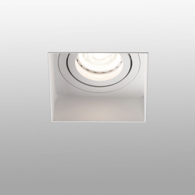 Faro Hyde Trimless - spot encastrable - 82 x 82 mm, 102 x 93 mm encastrable - blanc mat