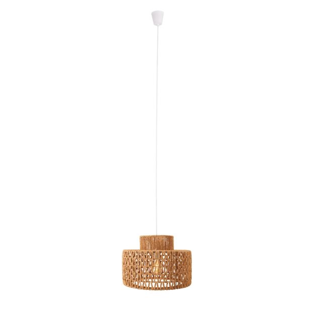 Maxlight Raffle - lampe suspendue - Ø 40 x 165 cm - brun clair et blanc