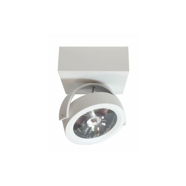 Artdelight Dutchess LED - spot en saillie 1L - 12,8 x 12,8 x 18 cm - 13W LED dimmable incl. - blanc