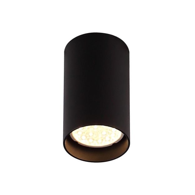 Maxlight Pet Round - spot en saillie - 10 cm - noir