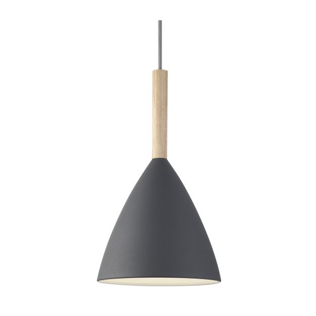 Design for the People Pure 20 - lampe suspendue - Ø 20 x 344 cm - gris et brun