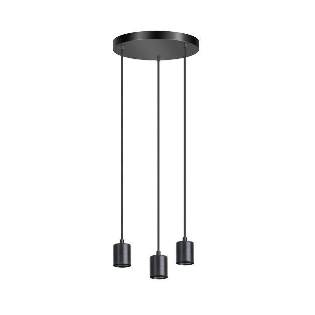 ETH Origin - lampe suspendue sans verre - Ø 25 x 200 cm - noir