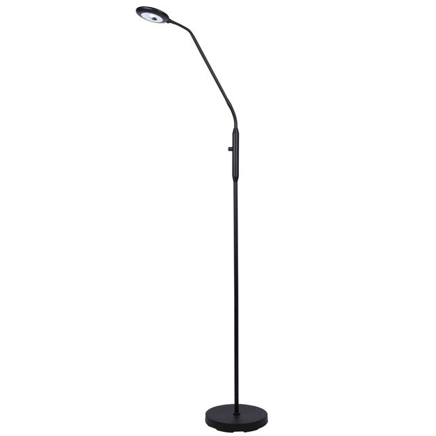 Artdelight UFO - lampadaire - 140 cm - 7W dimmable LED incl - acier mat