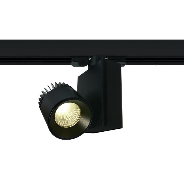 ONE Light COB Dark Light - spot sur rail - système de rail triphasé - Ø 6,5 x 10,5 cm - 10W LED incl. - noir