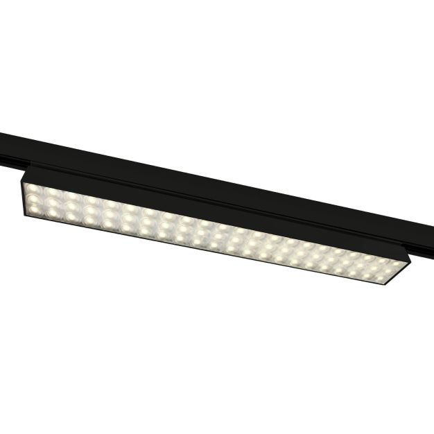 ONE Light High Power Linear - rail lumineux - système de rail triphasé - 115 x 4 x 6,4 cm - 60W LED incl. - noir - couleur de lumière blanc chaud