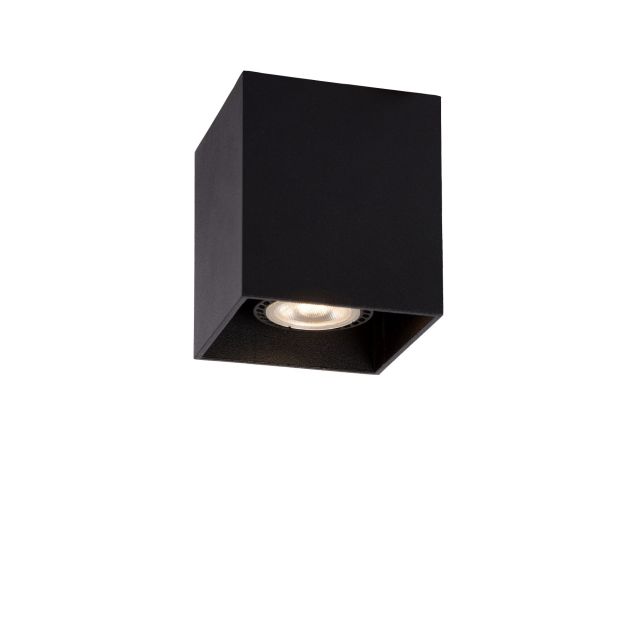 Lucide Bodi Square - spot en saillie - 8,2 x 8,2 x 9,5 cm - noir