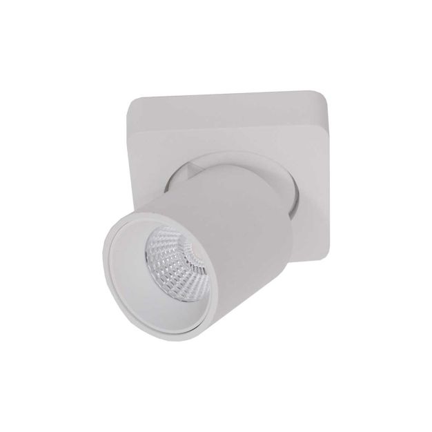 Artdelight Laguna - spot en saillie 1L - 10 x 10 x 9,5 cm - 6W LED dimmable incl. - blanc