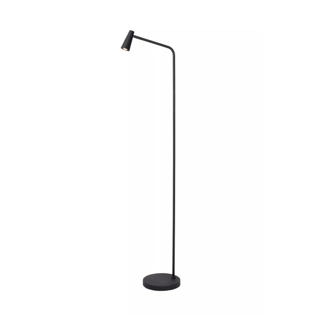 Lucide Stirling - lampadaire rechargeable - 28 x 20 x 137,5 cm - 3 step dimmer - 3W dimmable LED incl - noir