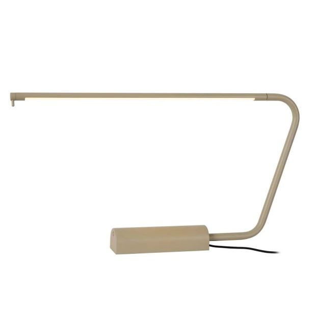 Lucide Madison - lampe de bureau avec variateur tactile - 62,5 x 5,5 x 33 cm - 6,5W LED dimmable incl - taupe