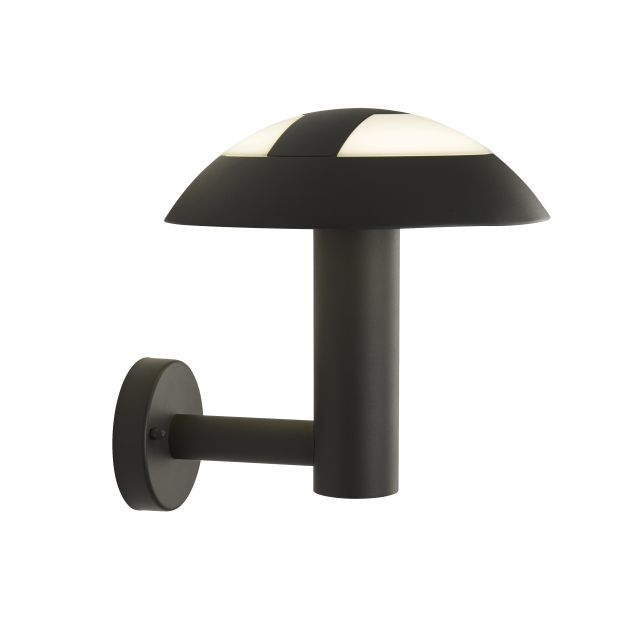 Searchlight Mushroom - Applique d'extérieur - 17 x 30 cm - 15W LED incl - IP44 - gris foncé