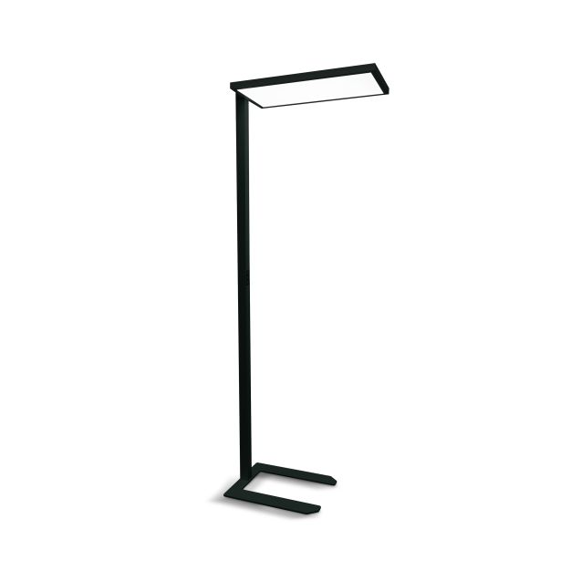 ONE Light Office Floor Stand Range - lampadaire - 200 cm - 60W dimmable LED incl - noir