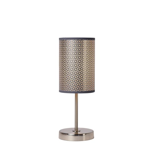 Lucide Moda I - lampe à poser - Ø 13 x 38 cm - gris