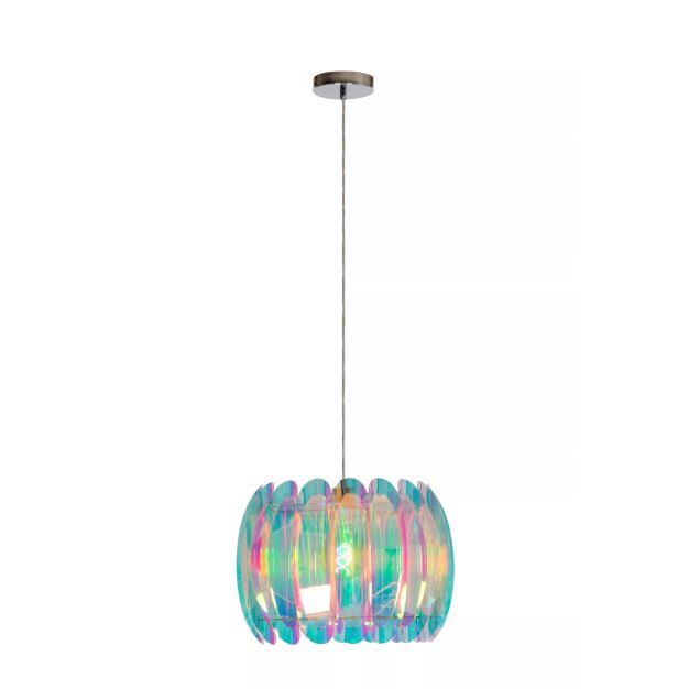 Lucide Glinstar - lampe suspendue - Ø 40 x 160 - multicolore