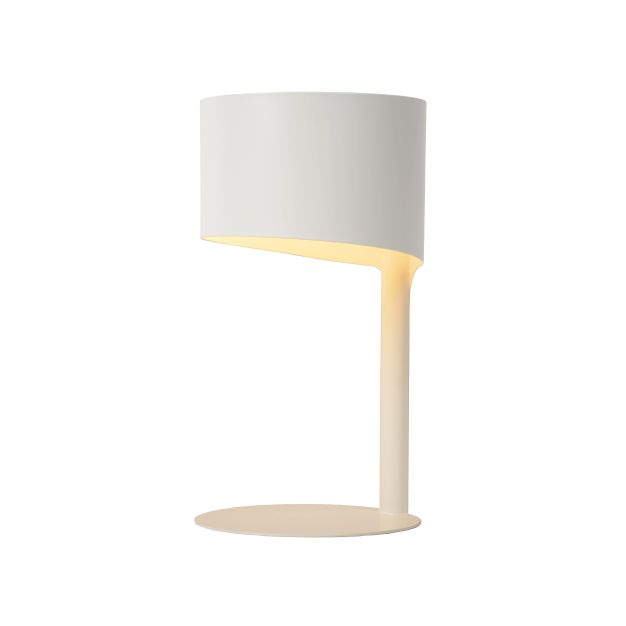 Lucide Knulle - lampe à poser - Ø 15 x 28,5 cm - blanc