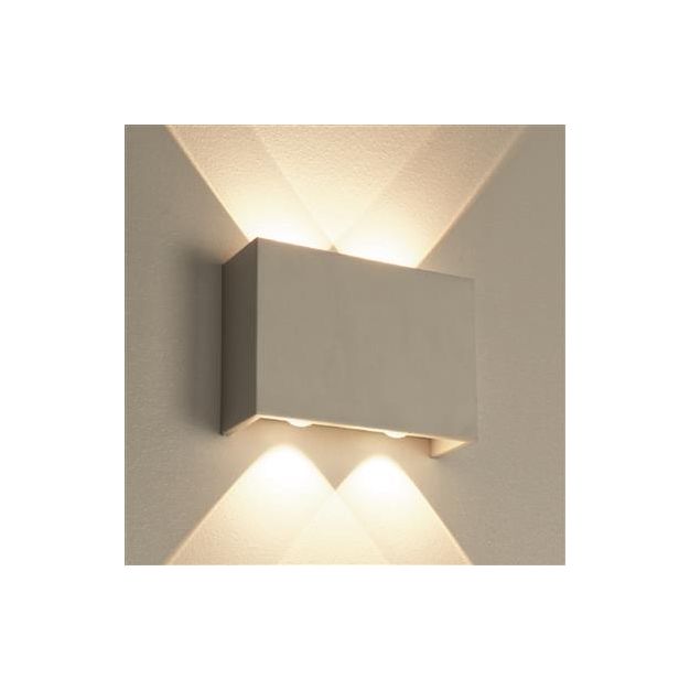 Projectlight Helmut - applique murale - 8 x 4 x 12,5 cm - 7W LED dimmable incl. - blanc