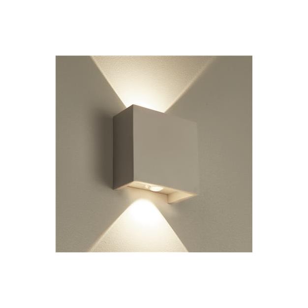 Projectlight Helmut - applique murale - 8 x 4 x 8 cm - 4W LED dimmable incl. - blanc