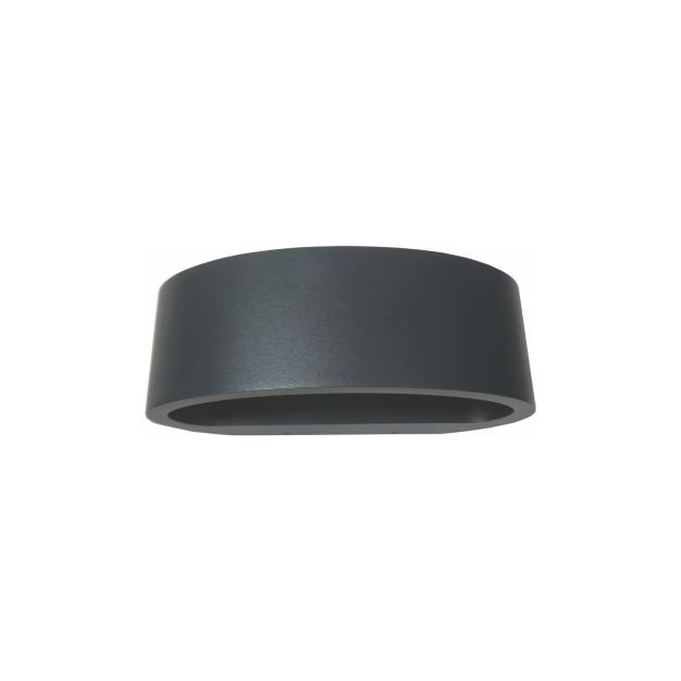 Artdelight Sharp - Applique d'extérieur - 19 x 10 x 7 cm - 7,2W LED dimmable incl - IP65 - anthracite