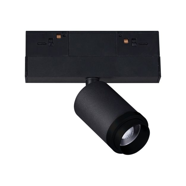 VK Lighting - système de rail magnétique - spot sur rail avec fonction zoom - 13,9 x 4,5 x 12,7 cm - 7W LED incl. - 1-10V dimmable - noir