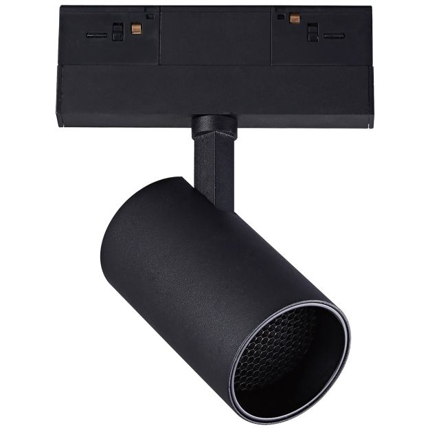 VK Lighting - système de rail magnétique - spot sur rail avec nid d'abeille - 13,9 x 6,2 x 15,9 cm - 15W LED incl - 1-10V dimmable - noir