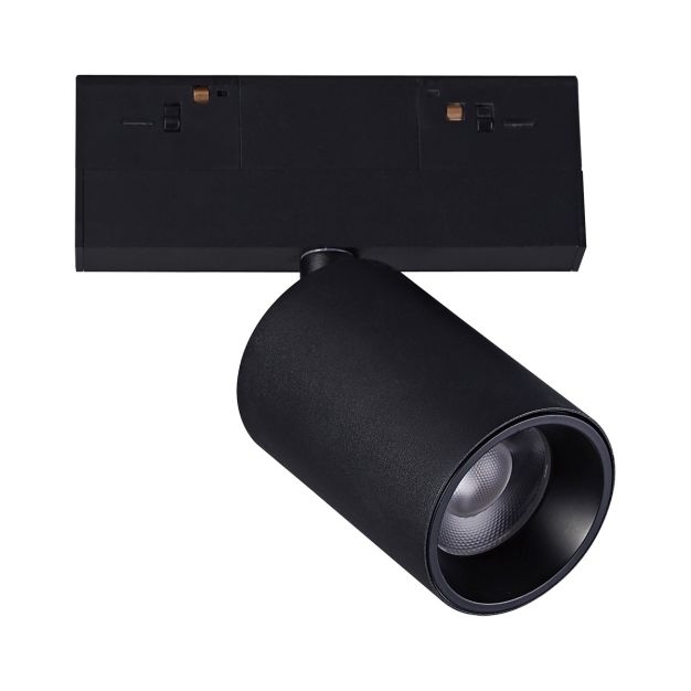 VK Lighting - système de rail magnétique - spot sur rail - 13,9 x 6,1 x 14,2 cm - 12W LED incl. - 1-10V dimmable - noir