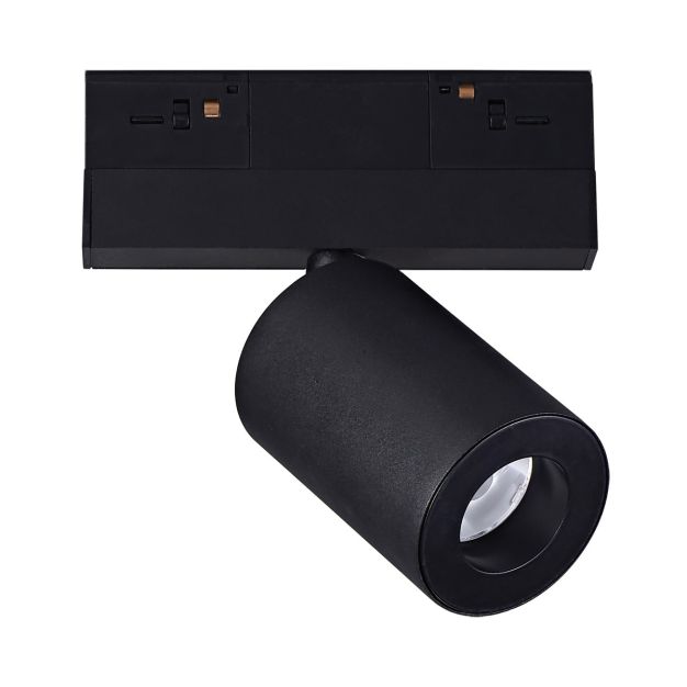 VK Lighting - système de rail magnétique - spot sur rail - 13,9 x 6,1x 15,2 cm - 9W LED incl - 1-10V dimmable - noir