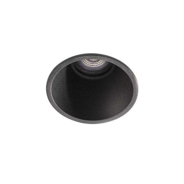 Faro Fresh - spot encastrable - Ø 89 mm, Ø 83 mm encastrable - IP65 - noir mat