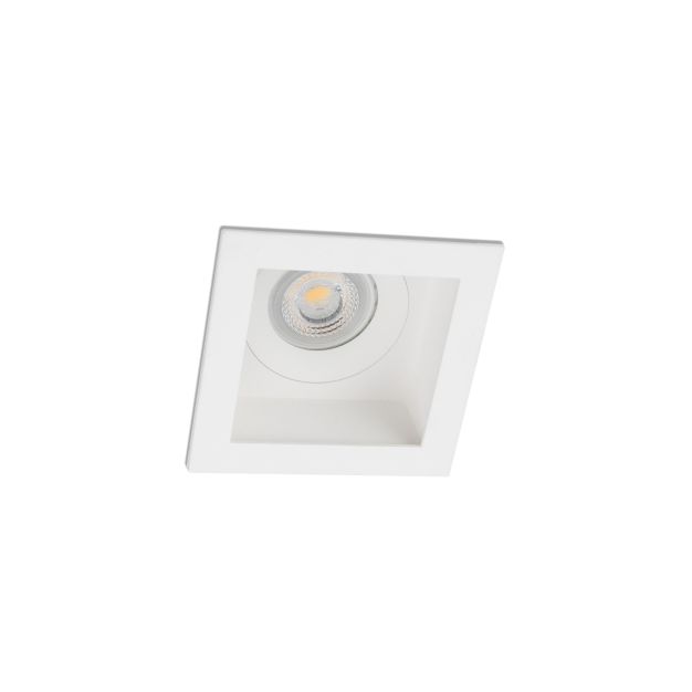 Faro Moist - spot encastrable - 90 x 90 mm, 78 x 78 mm encastrable - IP44 - blanc mat