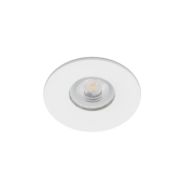 Faro Wet - spot encastré - Ø 80 mm, Ø 65 mm encastré - IP44 - blanc mat