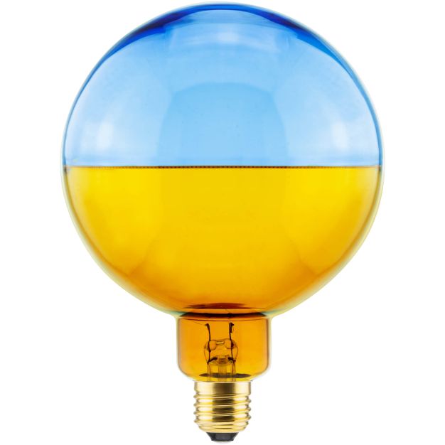 Segula Ampoule LED - 2Tone - Ø 14,5 x 21 cm - E27 - 6W dimmable - 1900K - ambre et bleu