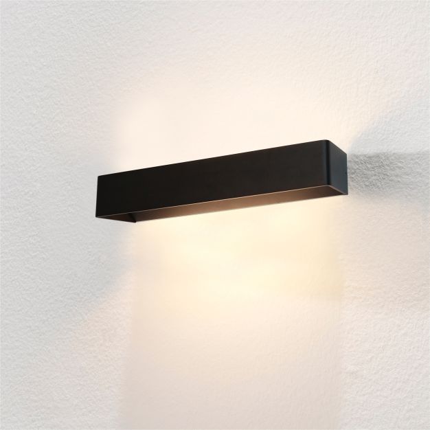 Artdelight Mainz XL - applique murale - 50 x 10 x 7 cm - 2 x 6,3W LED dimmable incl. - noir