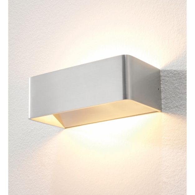 Artdelight Mainz - applique murale - 20 x 10 x 7 cm - 2 x 3W LED dimmable incl - aluminium brossé